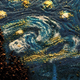 Illustration for article titled Van Gogh's Starry Night and Other Masterpieces Recreated With Salty Snacks and Spices